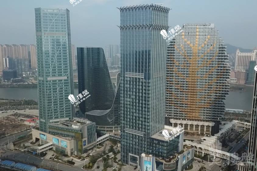 横琴国贸大厦-珠海|首期5万(减)|横琴铁路双关口金融商业中心 (实景航拍)
