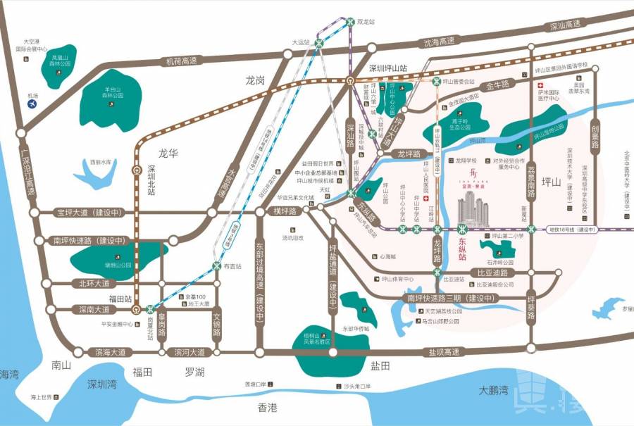 富润乐庭-深圳|首期5万(减)地铁口精装大三房|香港银行按揭